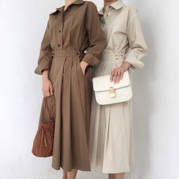 women spring turn-down collar long shirt dress long sleeve elastic waist bandage dresses elegant ruffle a-line vestidos, Black;gray
women spring turn-down collar long shirt dress long sleeve elastic waist bandage dresses elegant ruffle a-line vestidos, Black;gray