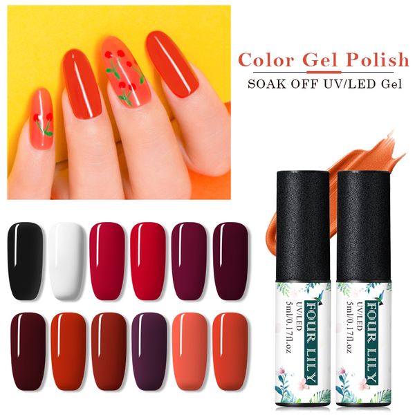 nail gel four lily pumpkin series 5ml yellow orange pure color soak off uv lacquer polish for autumn manicure varnish, Red;pink
nail gel four lily pumpkin series 5ml yellow orange pure color soak off uv lacquer polish for autumn manicure varnish, Red;pink