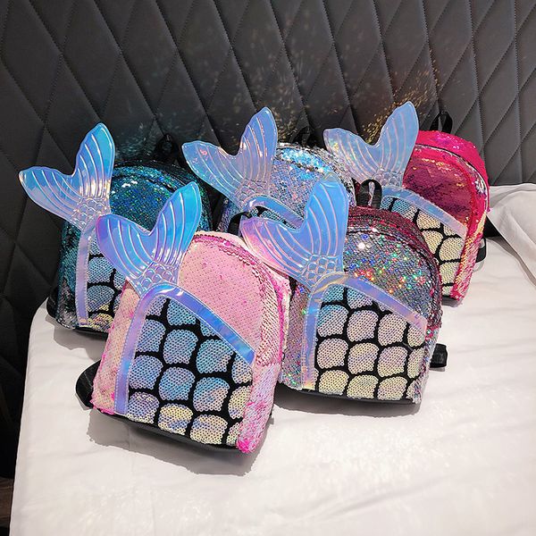 2020 fashion lady girl sequin mermaid backpack large zipper knapsack yong women cute fish tail scale schoolbag book travel bag
2020 fashion lady girl sequin mermaid backpack large zipper knapsack yong women cute fish tail scale schoolbag book travel bag