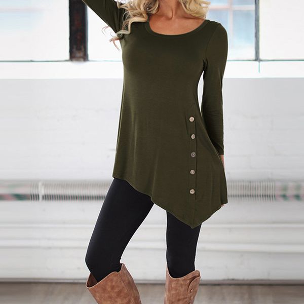 femmes d'été blusas à manches longues pull blouses décontractées chemises irrégulières mujer femininas hauts femmes hauts et che, White
femmes d'été blusas à manches longues pull blouses décontractées chemises irrégulières mujer femininas hauts femmes hauts et che, White