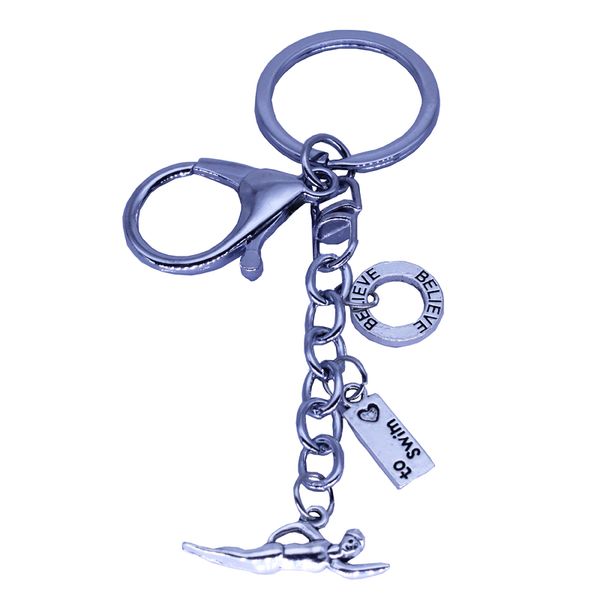 swimming accessories gifts sports swim believe love to swim charms key ring swimmers lover gifts keychain, Silver
swimming accessories gifts sports swim believe love to swim charms key ring swimmers lover gifts keychain, Silver