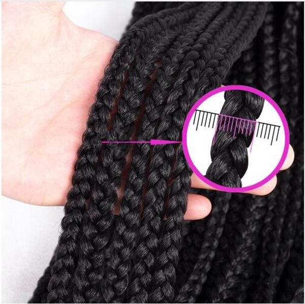 box braids 22 inches extensions ombre pink purple kanekalon synthetic crochet braids 85 grams/pack crochet hair, Black
box braids 22 inches extensions ombre pink purple kanekalon synthetic crochet braids 85 grams/pack crochet hair, Black