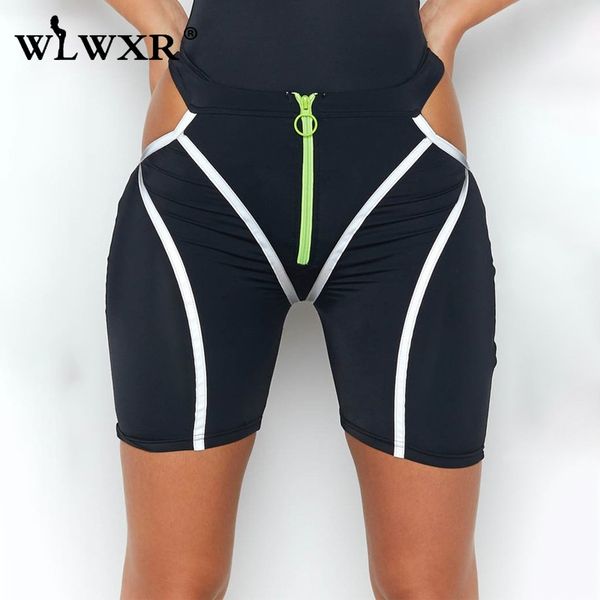 wlwxr streetwear reflective striped black summer shorts women zipper high waist bodycon shorts female skinny biker, White;black
wlwxr streetwear reflective striped black summer shorts women zipper high waist bodycon shorts female skinny biker, White;black