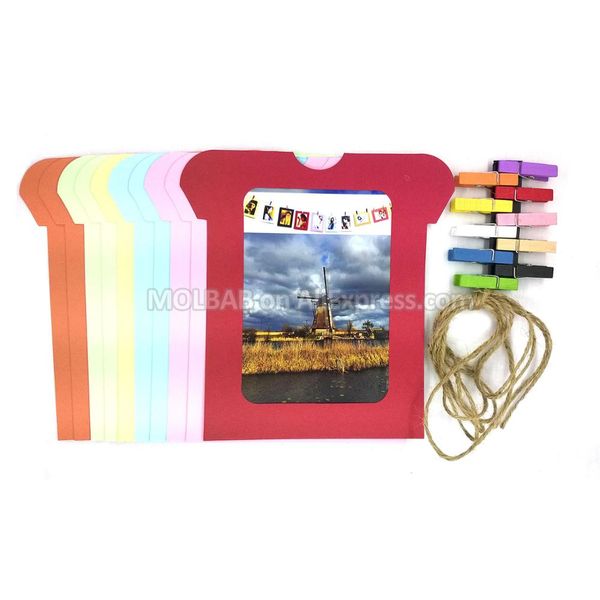 t-shirt shape p frames wall decor diy multi color hanging paper p frame 5 inch 6 inch 30pcs/lot for home decoration
t-shirt shape p frames wall decor diy multi color hanging paper p frame 5 inch 6 inch 30pcs/lot for home decoration