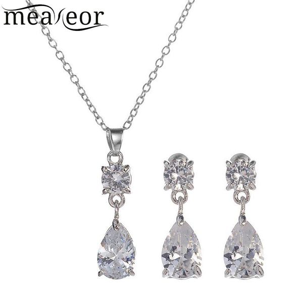 women fashion crystal pendant necklace drop earring anniversary, gift, party, wedding,bridal jewelry set, Silver
women fashion crystal pendant necklace drop earring anniversary, gift, party, wedding,bridal jewelry set, Silver