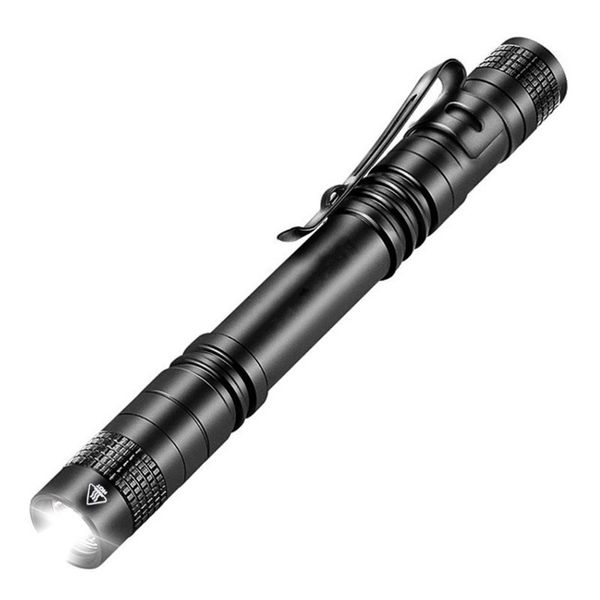 Brelong 2000lm Mini Portable Small Pen Holder Led Flashlight Night Walking Lighting Car Repair Work Torch Aluminum Alloy