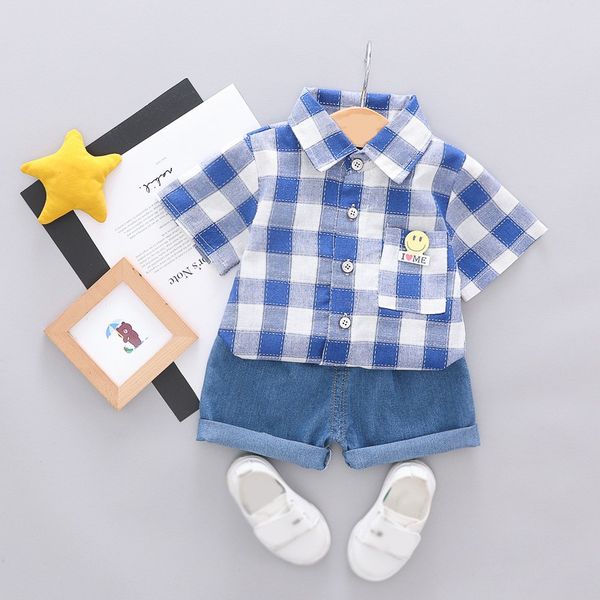 new summer baby boys adorable plaid print short sleeve shirt shorts 2pcs/set casual outfits clothes, White
new summer baby boys adorable plaid print short sleeve shirt shorts 2pcs/set casual outfits clothes, White