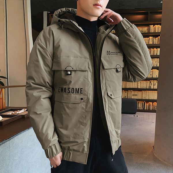 new style cotton-padded clothes men short printed thick cotton coat loose-fit students coat korean-style casual warm men's top, Black
new style cotton-padded clothes men short printed thick cotton coat loose-fit students coat korean-style casual warm men's top, Black