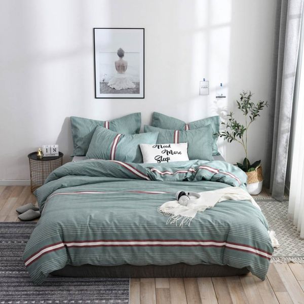 2019 green stripes brief scandinavian duvet cover set twin king 2/3pcs duvet cover + pillowcases cotton bedlinens
2019 green stripes brief scandinavian duvet cover set twin king 2/3pcs duvet cover + pillowcases cotton bedlinens