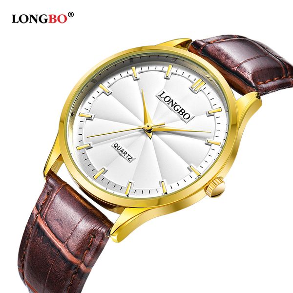 longbo luxury couple watch gifts simple design analog watches men women waterproof lovers quartz wristwatch montre hombre 80293, Slivery;brown
longbo luxury couple watch gifts simple design analog watches men women waterproof lovers quartz wristwatch montre hombre 80293, Slivery;brown