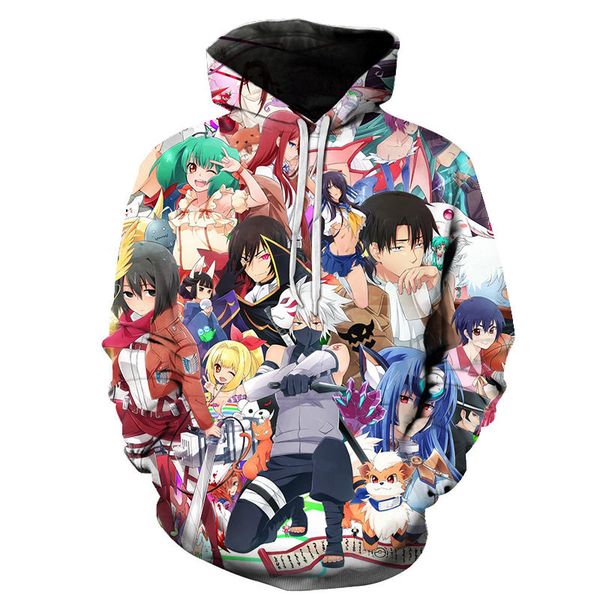 anime hoodies men women autumn pullovers 3d 4 print hooded sweatshirts oversized hoodie men harajuku coat, Black 
anime hoodies men women autumn pullovers 3d 4 print hooded sweatshirts oversized hoodie men harajuku coat, Black