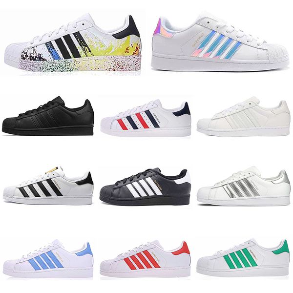2019 fashion superstar casual shoes men women platform black white golden superstars flat super star designer mens trainers sneakers outdoor
2019 fashion superstar casual shoes men women platform black white golden superstars flat super star designer mens trainers sneakers outdoor
