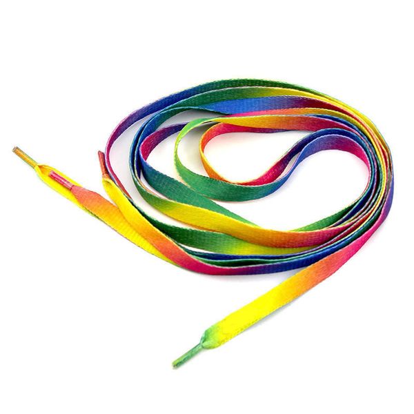 1pair polyester colorful laces rainbow gradient print flat canvas shoe lace shoes casual chromatic colour shoelaces, White;pink 
1pair polyester colorful laces rainbow gradient print flat canvas shoe lace shoes casual chromatic colour shoelaces, White;pink