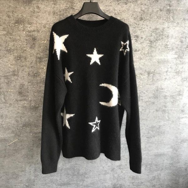 2019 new ladies fashion long sleeve casual star print sweater 1217, White;black
2019 new ladies fashion long sleeve casual star print sweater 1217, White;black