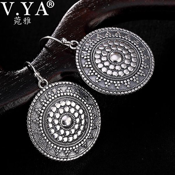 v.ya s925 silver round earring bohemian vintage ethnic tibetan silver drop earring for women carved flowers dangle earrings
v.ya s925 silver round earring bohemian vintage ethnic tibetan silver drop earring for women carved flowers dangle earrings