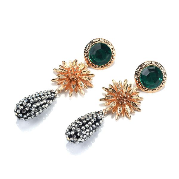 boho crystal flower dangle earrings cute girls party gold color handmade women wedding statement earring accessories, Silver
boho crystal flower dangle earrings cute girls party gold color handmade women wedding statement earring accessories, Silver
