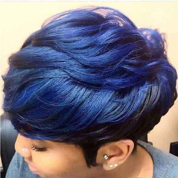 europe and america wig female short hair blue wig rose net high temperature silk chemical fiber hood, Black
europe and america wig female short hair blue wig rose net high temperature silk chemical fiber hood, Black