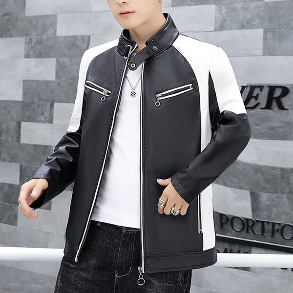 fashion leather jacket men winter imitation leather jacket men biker motorcycle long sleeve coat leren jas heren gh4, Black
fashion leather jacket men winter imitation leather jacket men biker motorcycle long sleeve coat leren jas heren gh4, Black