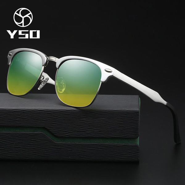 yso sunglasses men polarized uv400 aluminium magnesium frame hd night vision driving glasses square accessories for men 8558, White;black
yso sunglasses men polarized uv400 aluminium magnesium frame hd night vision driving glasses square accessories for men 8558, White;black