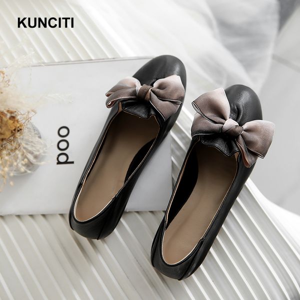 2020 kunciti breathable shoes woman genuine leather ladies flats bow tie fashion loafers new designer ballerina soft shoes f053, Black
2020 kunciti breathable shoes woman genuine leather ladies flats bow tie fashion loafers new designer ballerina soft shoes f053, Black