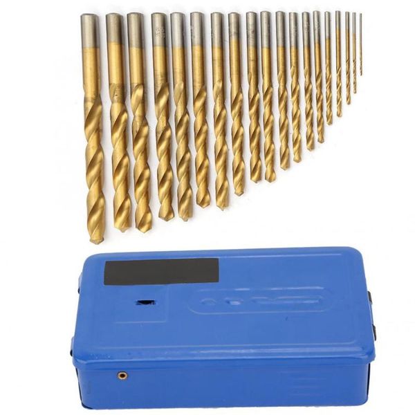 19pcs straight shank twisted drill bit set 1-10mm with blue iron box golden high speed steel
19pcs straight shank twisted drill bit set 1-10mm with blue iron box golden high speed steel