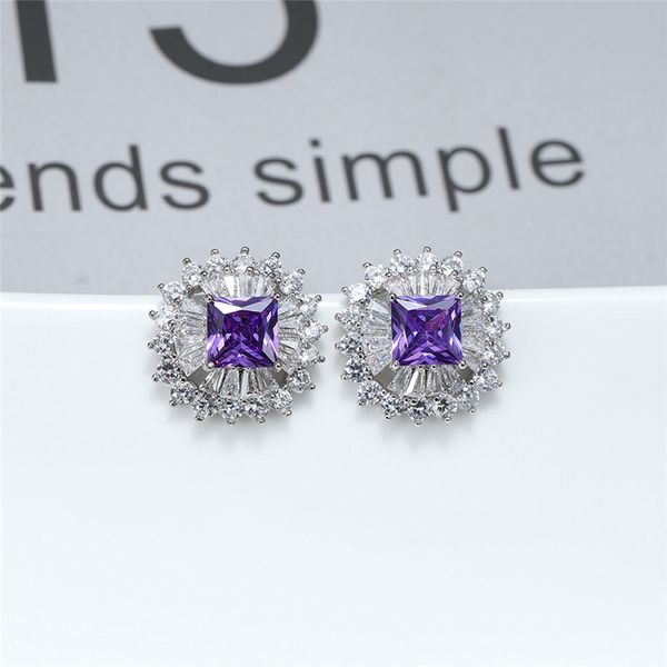 simple female purple crystal stone earring simple rainbow square stud earrings rose gold silver color wedding earrings for women, Golden;silver
simple female purple crystal stone earring simple rainbow square stud earrings rose gold silver color wedding earrings for women, Golden;silver