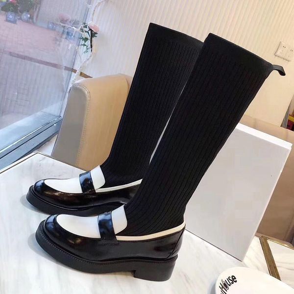 new women elastic sock knit leather ankle boots luxury booties personalized stitching over the knee boots fashion womens shoes
new women elastic sock knit leather ankle boots luxury booties personalized stitching over the knee boots fashion womens shoes