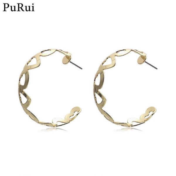 purui minimalist gold color hoop earrings fashion big circle hoops metal statement earrings heart shape ear simple jewelry, Golden;silver
purui minimalist gold color hoop earrings fashion big circle hoops metal statement earrings heart shape ear simple jewelry, Golden;silver