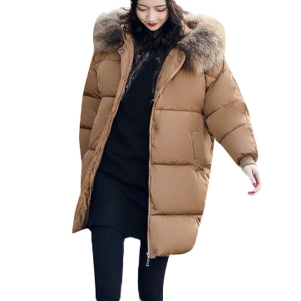 big fur 2019 new khaki fashion winter women's jacket thicken long parkas female jackets winter coat warm hooded women outerwear, Black
big fur 2019 new khaki fashion winter women's jacket thicken long parkas female jackets winter coat warm hooded women outerwear, Black
