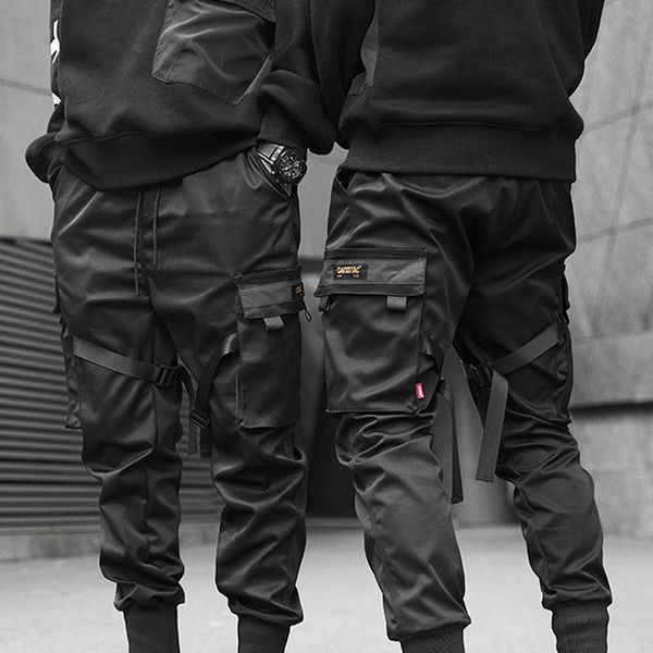 men's pants cool black hip hop cargo full length elastic waist jogger trousers sweatpants with pockets casual streetwears
men's pants cool black hip hop cargo full length elastic waist jogger trousers sweatpants with pockets casual streetwears