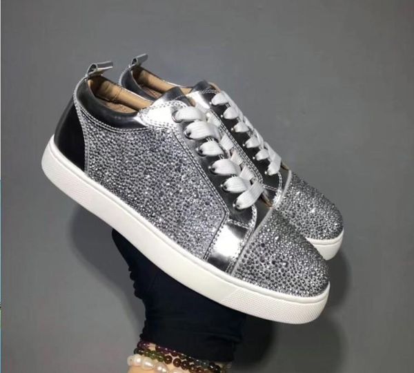 designer sneakers red bottom spikes flat velours suede sneakers iron grey men trainers 100% real leather party shoes mn189607 cs10, Black
designer sneakers red bottom spikes flat velours suede sneakers iron grey men trainers 100% real leather party shoes mn189607 cs10, Black