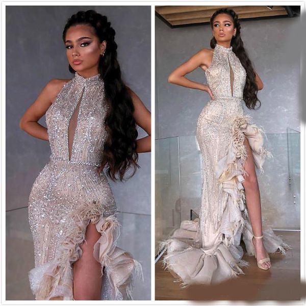 2020 arabic aso ebi luxurious mermaid evening dresses beaded crystals lace prom dresses high split formal party second reception gowns, Black;red
2020 arabic aso ebi luxurious mermaid evening dresses beaded crystals lace prom dresses high split formal party second reception gowns, Black;red