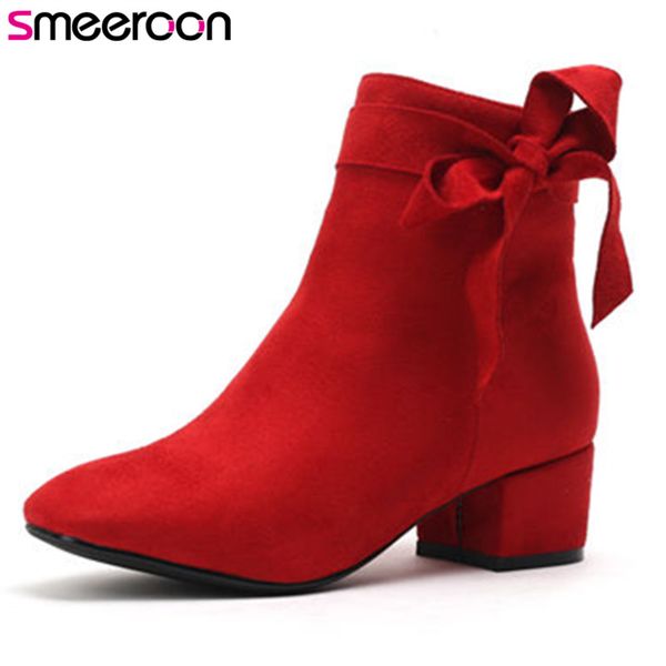 smeeroon 2018 new arrival autumn winter boots women boots square toe zip high heels ankle for women prom shoes red, Black
smeeroon 2018 new arrival autumn winter boots women boots square toe zip high heels ankle for women prom shoes red, Black