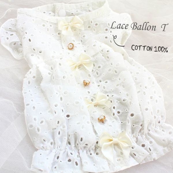 handmade dog apparel clothes pet shirt white lotus leaf sleeve soft 100%cotton hollowed out lantern lace frock
handmade dog apparel clothes pet shirt white lotus leaf sleeve soft 100%cotton hollowed out lantern lace frock