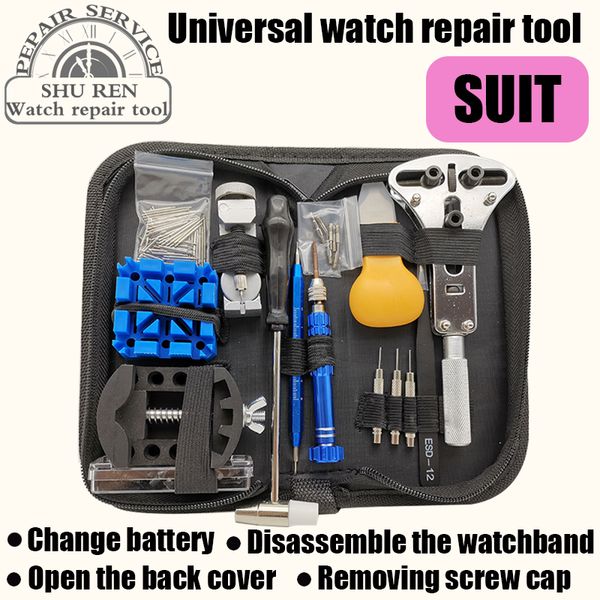 repairing tool set removing and cutting the watch regulator watch changing strap changing battery removing rear lid opener repai
repairing tool set removing and cutting the watch regulator watch changing strap changing battery removing rear lid opener repai