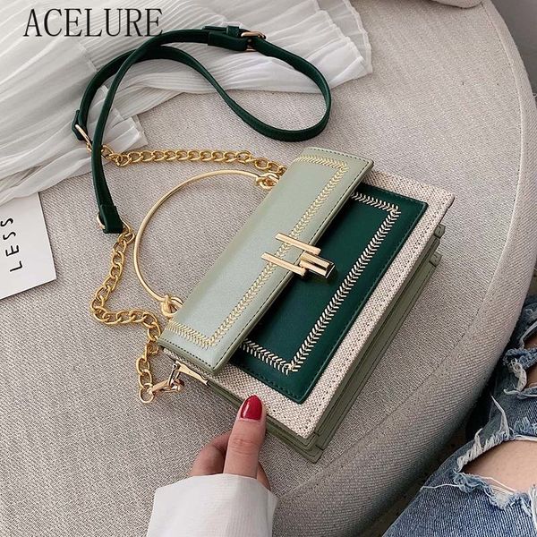 acelure contrast color pu leather women shoulder crossbody bags metal chain messenger bag hard handle lady tote handbags purse
acelure contrast color pu leather women shoulder crossbody bags metal chain messenger bag hard handle lady tote handbags purse