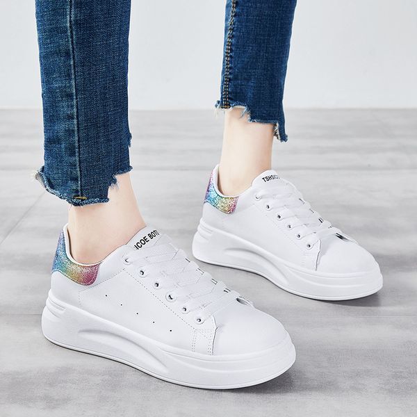small white shoes, women's all-around muffin shoes, thick bottomed tide new high casual shoes for women in autumn 2019, Black
small white shoes, women's all-around muffin shoes, thick bottomed tide new high casual shoes for women in autumn 2019, Black