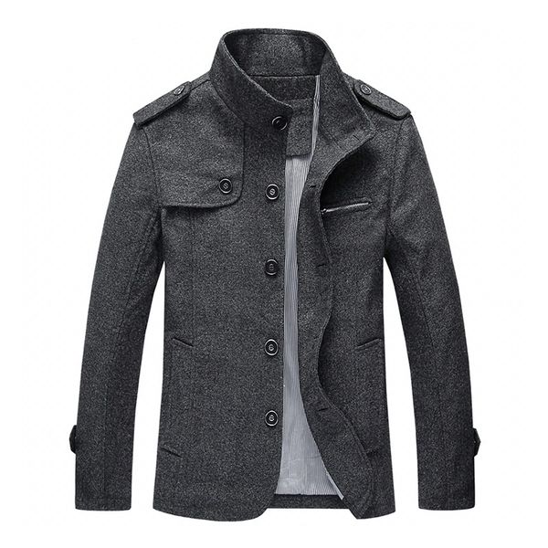 new arrival fashion men's wool blend coat men winter jacket man business casual brand clothing outwear autumn overcoat jk066, Black
new arrival fashion men's wool blend coat men winter jacket man business casual brand clothing outwear autumn overcoat jk066, Black