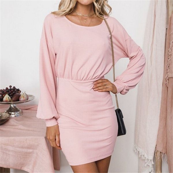 solid color autumn dress for women elegant puff sleeve holiday loose party short mini dresses o-neck pencil dress vestidos, Black;gray
solid color autumn dress for women elegant puff sleeve holiday loose party short mini dresses o-neck pencil dress vestidos, Black;gray