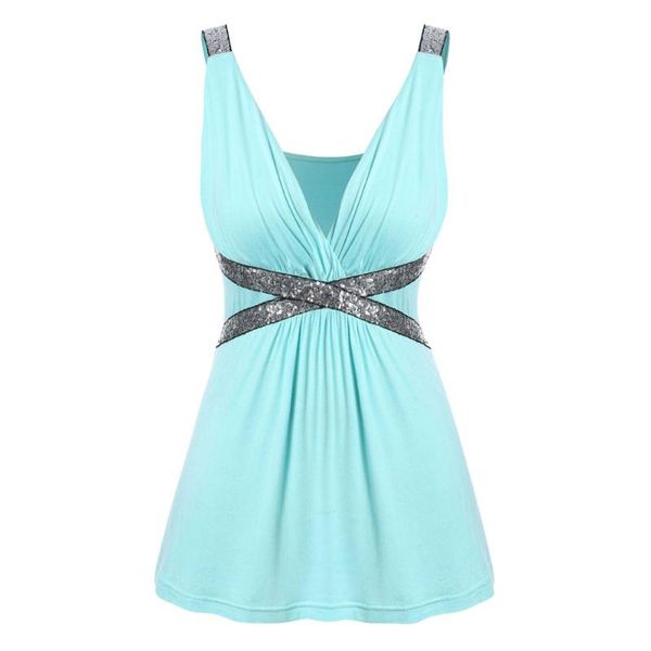 rosegal plus size plunging neck sequined tank sleeveless high waist women tanks casual a-line party clothes, White
rosegal plus size plunging neck sequined tank sleeveless high waist women tanks casual a-line party clothes, White