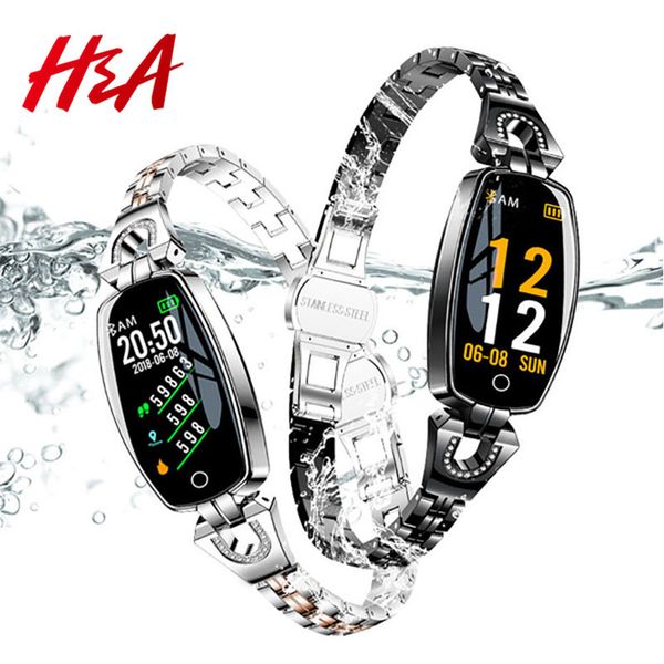 h&a h8 fitness bracelet sport smart watch 2019 waterproof heart rate monitoring bluetooth for ios android smartwatch women gift, Slivery;brown
h&a h8 fitness bracelet sport smart watch 2019 waterproof heart rate monitoring bluetooth for ios android smartwatch women gift, Slivery;brown