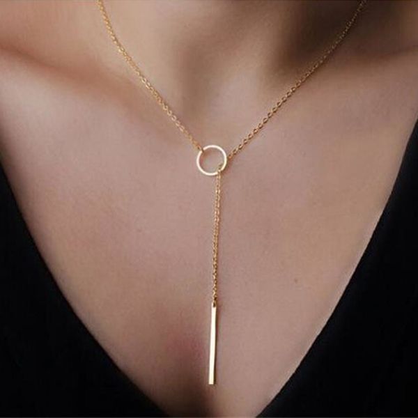 women accessories fashion gold-color metal chain bar circle lariat necklace long strip pendant necklaces jewelry new design, Golden;silver
women accessories fashion gold-color metal chain bar circle lariat necklace long strip pendant necklaces jewelry new design, Golden;silver