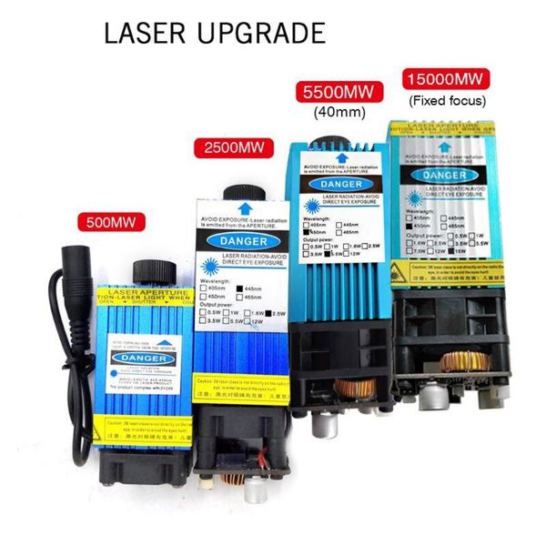 

15w engraving machine s1 500mw 2500mw 5500mw 15000mw diy laser head wood router carving machine pcb milling