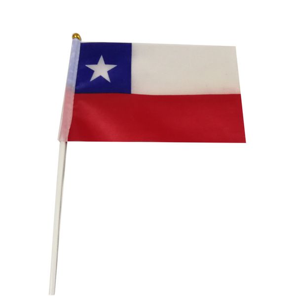 chile flag 21x14 cm polyester hand waving flags chile country banner with plastic flagpoles
chile flag 21x14 cm polyester hand waving flags chile country banner with plastic flagpoles