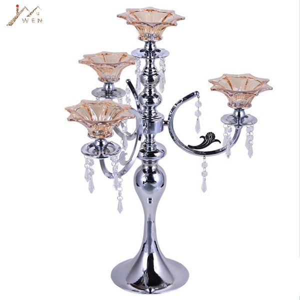 silver 4 heads candelabra h 56 cm candle holder with lotus candle cups exquisite design wedding centerpiece with pendants
silver 4 heads candelabra h 56 cm candle holder with lotus candle cups exquisite design wedding centerpiece with pendants