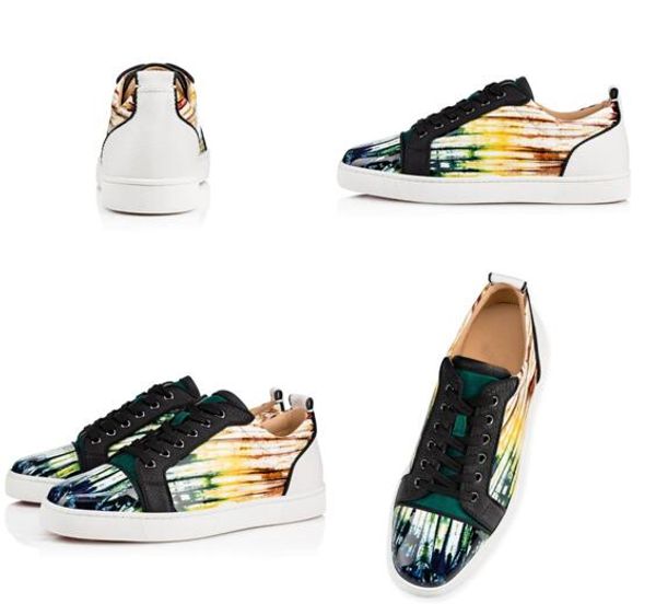 most popular low printed leather grained junior leisure flats fashion red bottom shoes women,men outdoor tranier party wedding, Black
most popular low printed leather grained junior leisure flats fashion red bottom shoes women,men outdoor tranier party wedding, Black