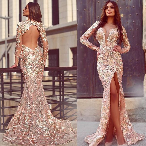2019 mermaid evening dresses deep v neck lace high side split long sleeve hollow back sweep train party gowns customized prom dresses, Black;red
2019 mermaid evening dresses deep v neck lace high side split long sleeve hollow back sweep train party gowns customized prom dresses, Black;red