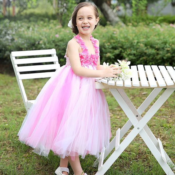 pink princess girls pageant dresses 2020 tiered tulle hand made flowers long kids formal gowns birthday prom dress, White;red
pink princess girls pageant dresses 2020 tiered tulle hand made flowers long kids formal gowns birthday prom dress, White;red