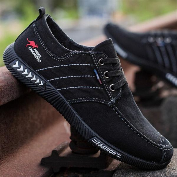 new fashion men canvas shoes breathable men's shoes sneakers non-slip male students tie casual stripes men loafers, Black
new fashion men canvas shoes breathable men's shoes sneakers non-slip male students tie casual stripes men loafers, Black