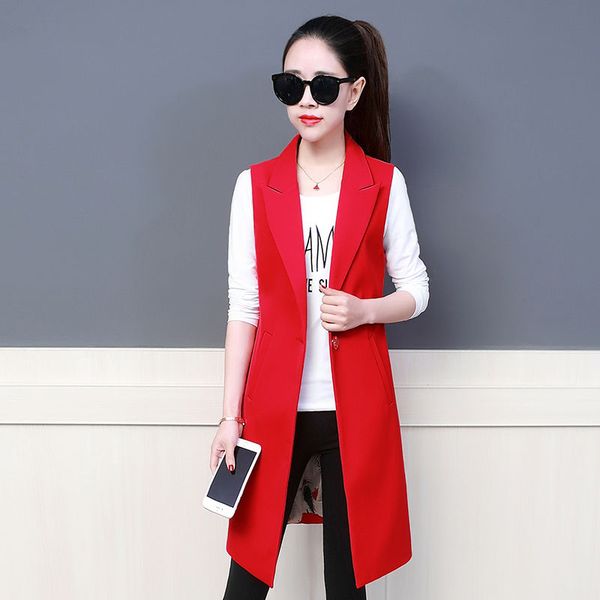 plus size xxxl elegant blazer vest women sleeveless long vest jacket female chaleco mujer suit coat women waistcoat c5212, Black;white
plus size xxxl elegant blazer vest women sleeveless long vest jacket female chaleco mujer suit coat women waistcoat c5212, Black;white